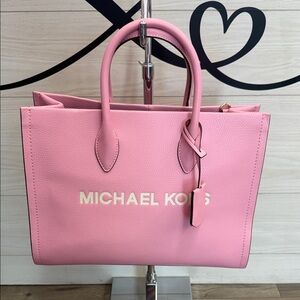 Michael Kors Mirella Medium Pebbled Leather Tote Bag